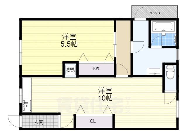 ハイツ西門荘の間取り