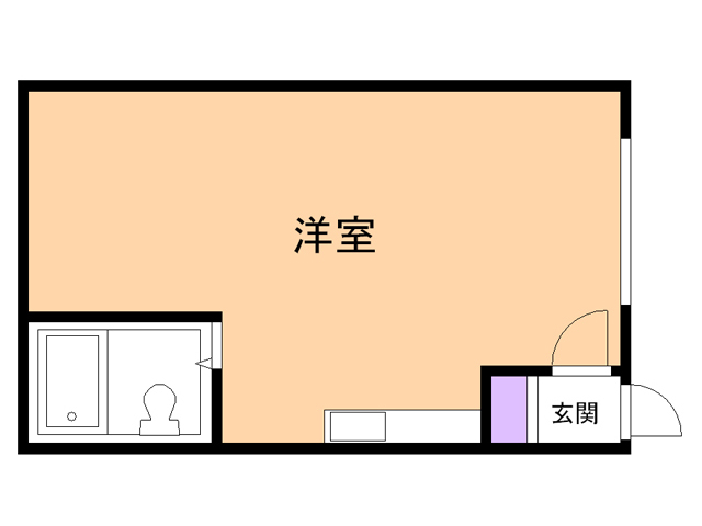 苫小牧市春日町のアパートの間取り