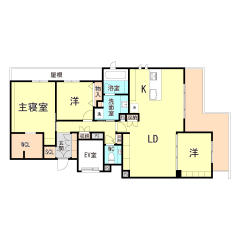 アゼリア　ベガ　芦屋業平町の間取り