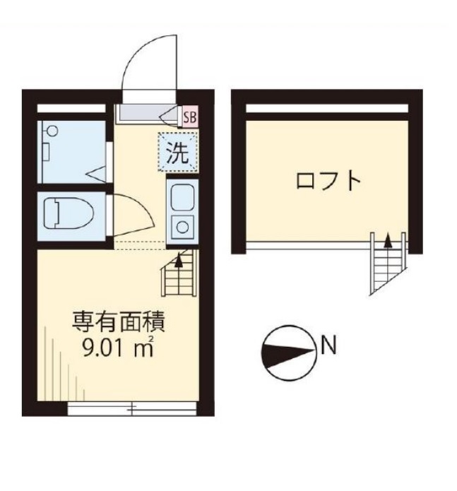 フィリップ東中野の間取り