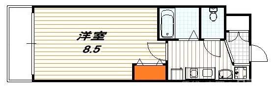 西院くめマンションの間取り