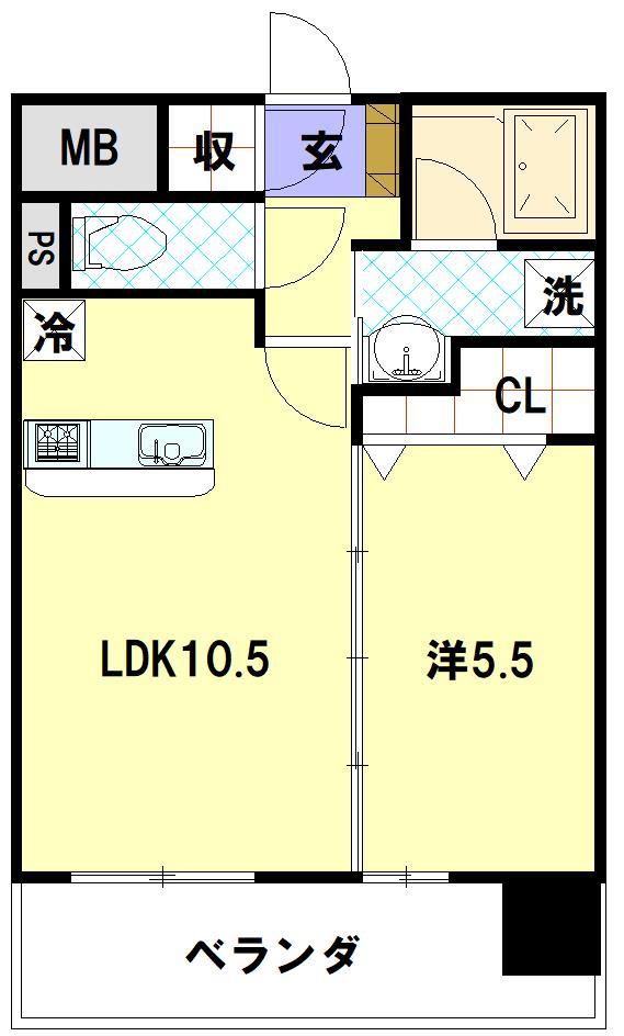 ＡＢＩＴＩ浜町の間取り