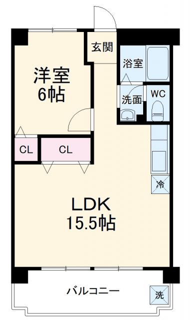 豊中市寺内のマンションの間取り