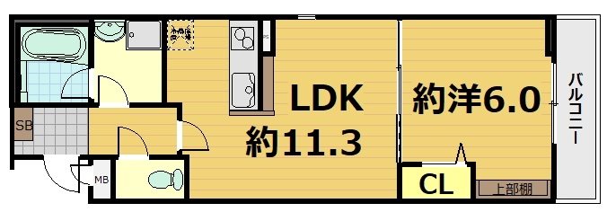 カーサ鞍馬口の間取り