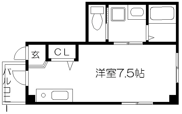 クレール綾小路の間取り