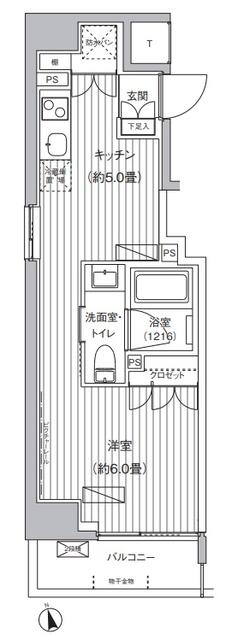 Ｔｉ－ＫＡＷＡＳＡＫＩの間取り