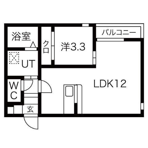 ＧＲＡＮＤＴＩＣ中村区役所の間取り