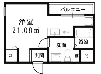 伊丹市梅ノ木のマンションの間取り