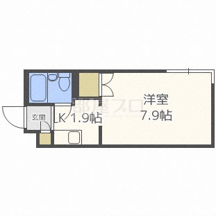 札幌市中央区北六条西のマンションの間取り