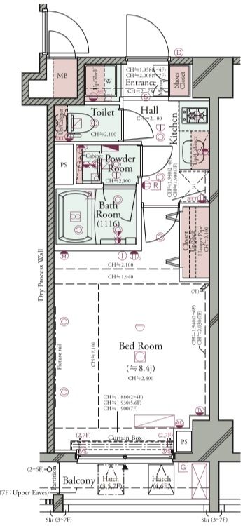 コンシェリア池袋 ＴＨＥ ＲＥＳＩＤＥＮＣＥ ＷＥＳＴの間取り