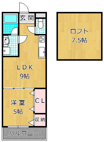 フジパレス牧野の間取り