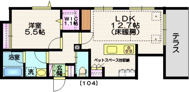 【ハレルアナ久が原の間取り】