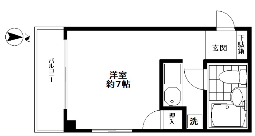 荒川区南千住のマンションの間取り