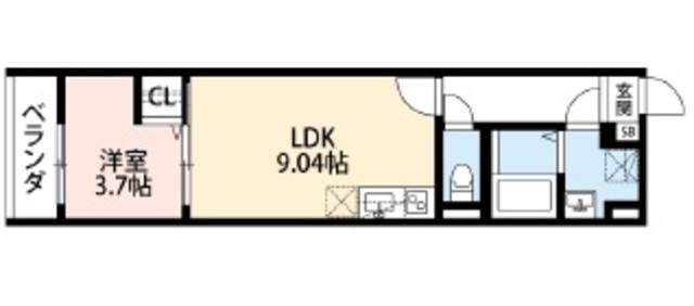 Gnosis中長尾の間取り