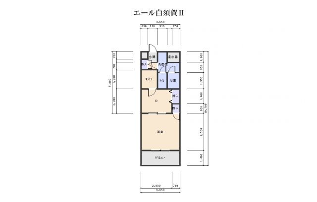 エール白須賀IIの間取り