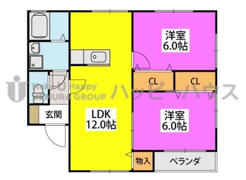 【グリーンハイツの間取り】