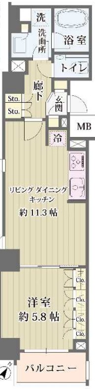 【IBIS市ヶ谷の間取り】