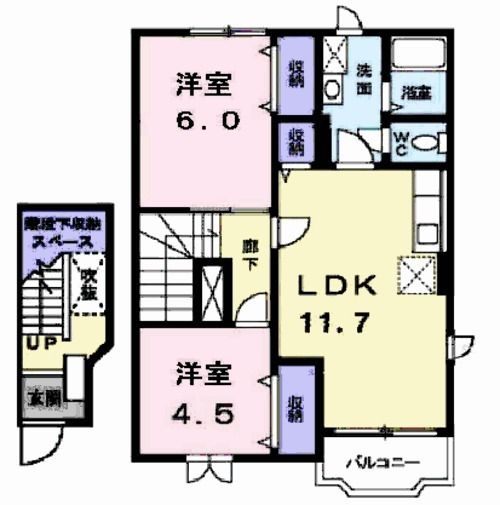 カリーノ２１の間取り