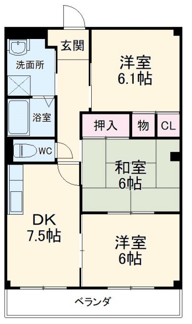 エクセルメゾンＢの間取り