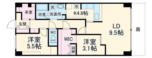 グランドメゾン小田井の間取り