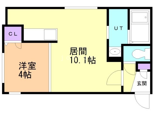 札幌市豊平区豊平三条のマンションの間取り