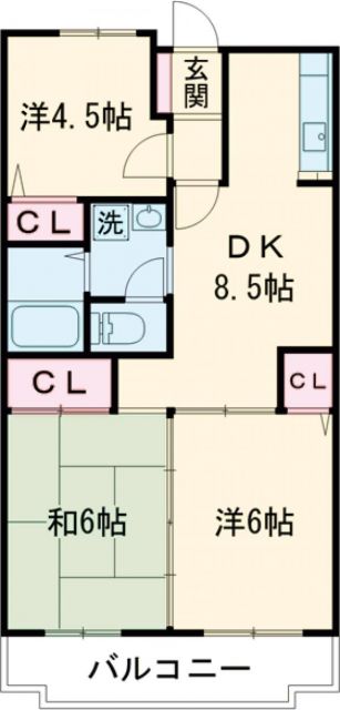 サニーコート上野毛の間取り