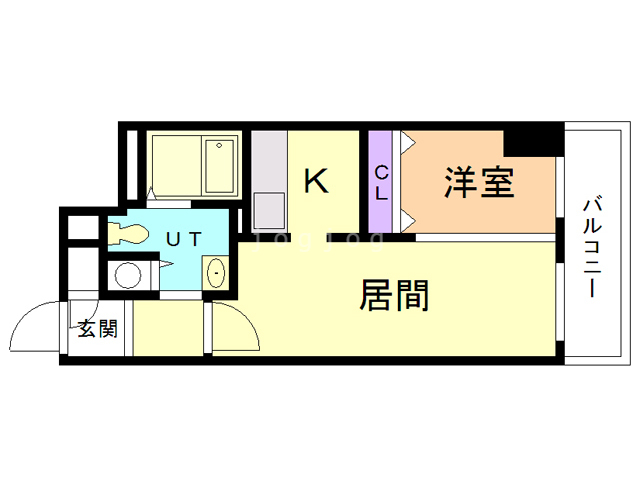 レジディア大通西の間取り