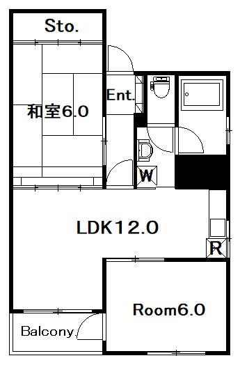 富士ハイツの間取り