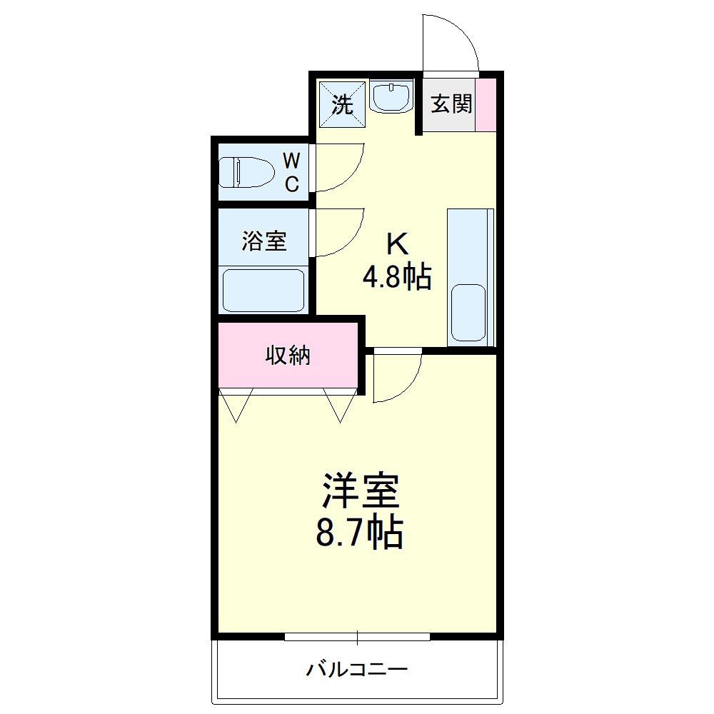 ライフ第６マンション藤枝駅前の間取り