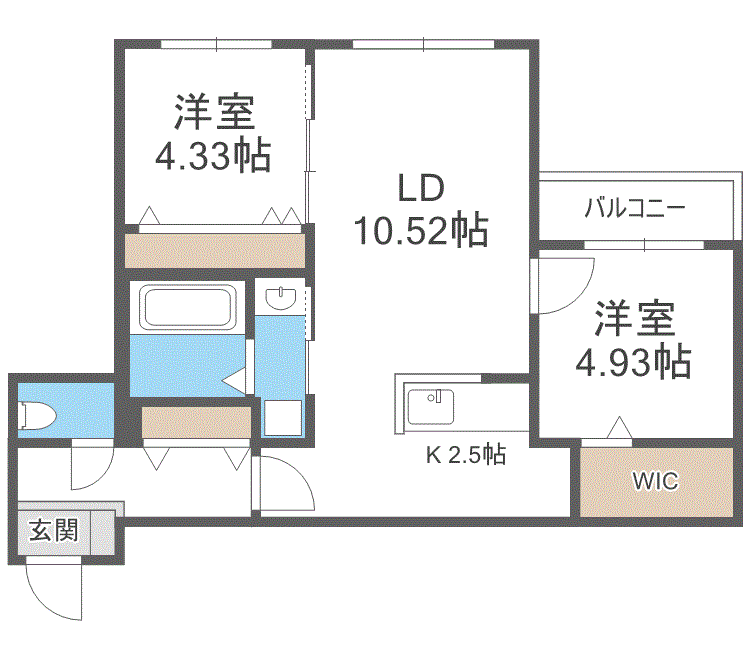 【仮）本通２０丁目南ＭＳの間取り】