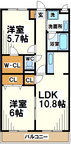 メゾンリヴェ―ルの間取り