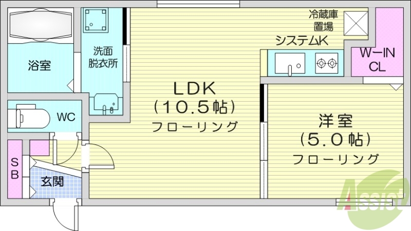 グランエリーナ南郷の間取り