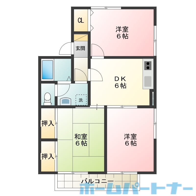 セジュール国府の間取り