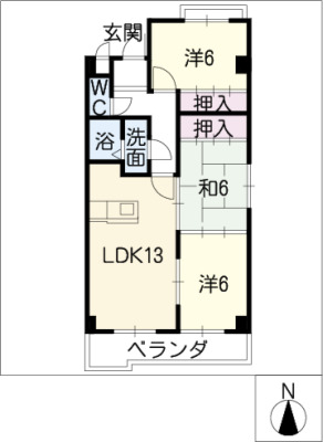 オークス向が丘の間取り