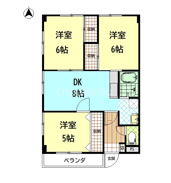 ヴィバシティ寿の間取り