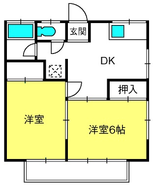 陽光ハイツの間取り