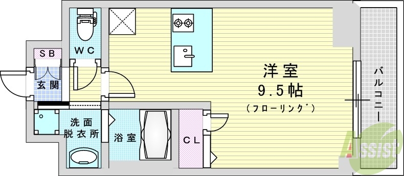 プレサンス新大阪クレスタの間取り