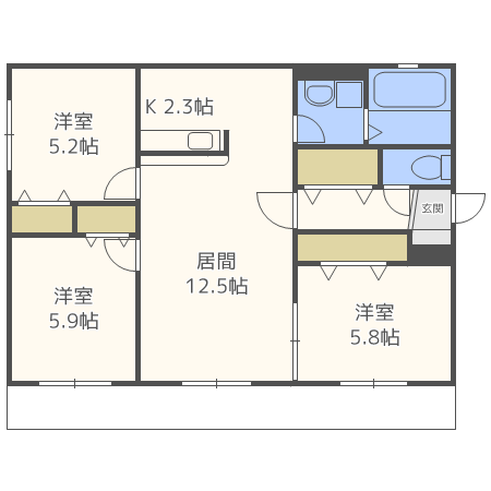 アルバ太平の間取り