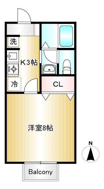 セジュール東通の間取り