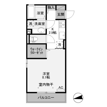 古河市本町のアパートの間取り