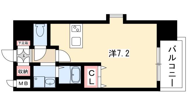 プレサンス名古屋駅前の間取り