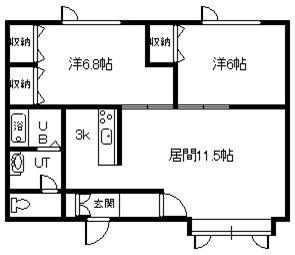 【ミハスＴ．１．７の間取り】