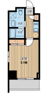 小田原市栄町のマンションの間取り