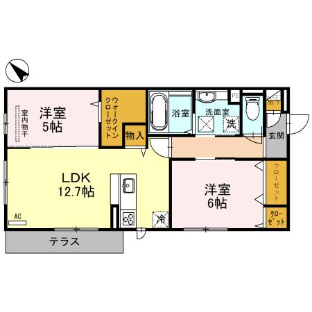 シャルマン東三国ヶ丘の間取り