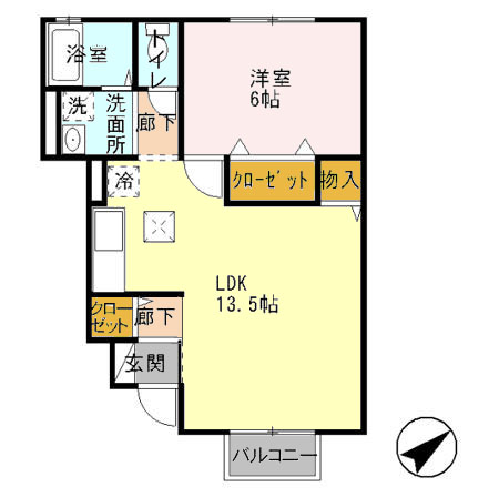 ランコントル成田の間取り