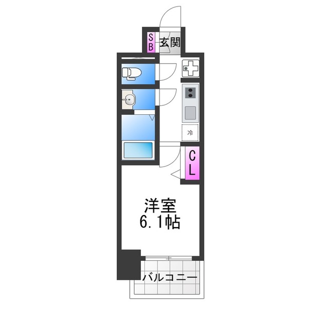 プレサンス大正フレンジの間取り