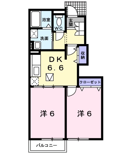 グリーンスクエアＢの間取り