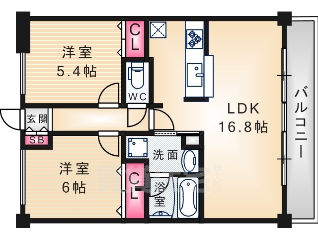 ザクシフの間取り