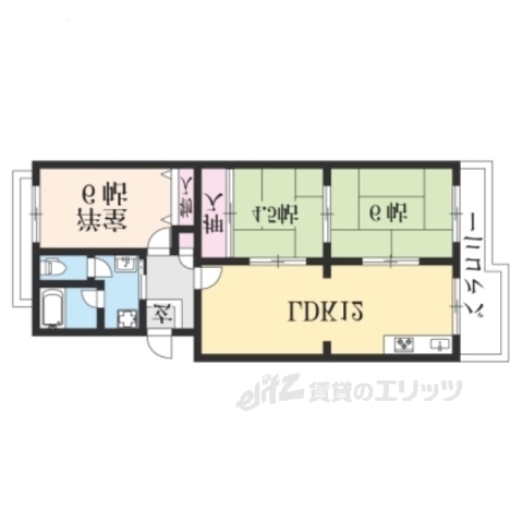 サンハイム瀬田の間取り