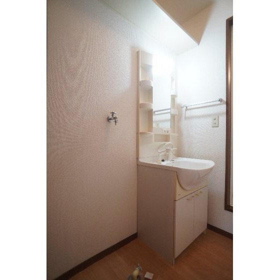 洗面設備　シャンプードレッサー、室内洗濯機置き場あり